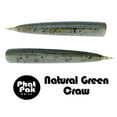 thumbnail image 1 of Phat Pak Baits - Lil' Bat Ned Rig TRD Z-Man Style Floating Bass Fishing Lure Soft Plastic 30ct 2.8 - Natural Green Craw, 1 of 4