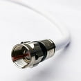 Phat Satellite RG6 TriShield Coaxial Cable, Nickel Plated Brass