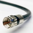 Phat Satellite RG6 TriShield Coaxial Cable, Nickel Plated Brass
