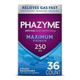 thumbnail image 1 of Phazyme Maximum Strength Gas and Bloating Relief, 250 mg Simethicone, 36 Fast Gels, 1 of 3