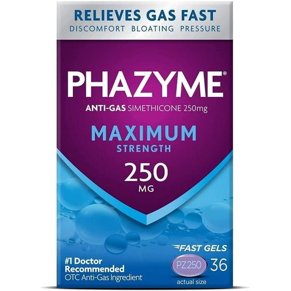 Phazyme Maximum Strength Softgels, 36 CT (Pack -3)