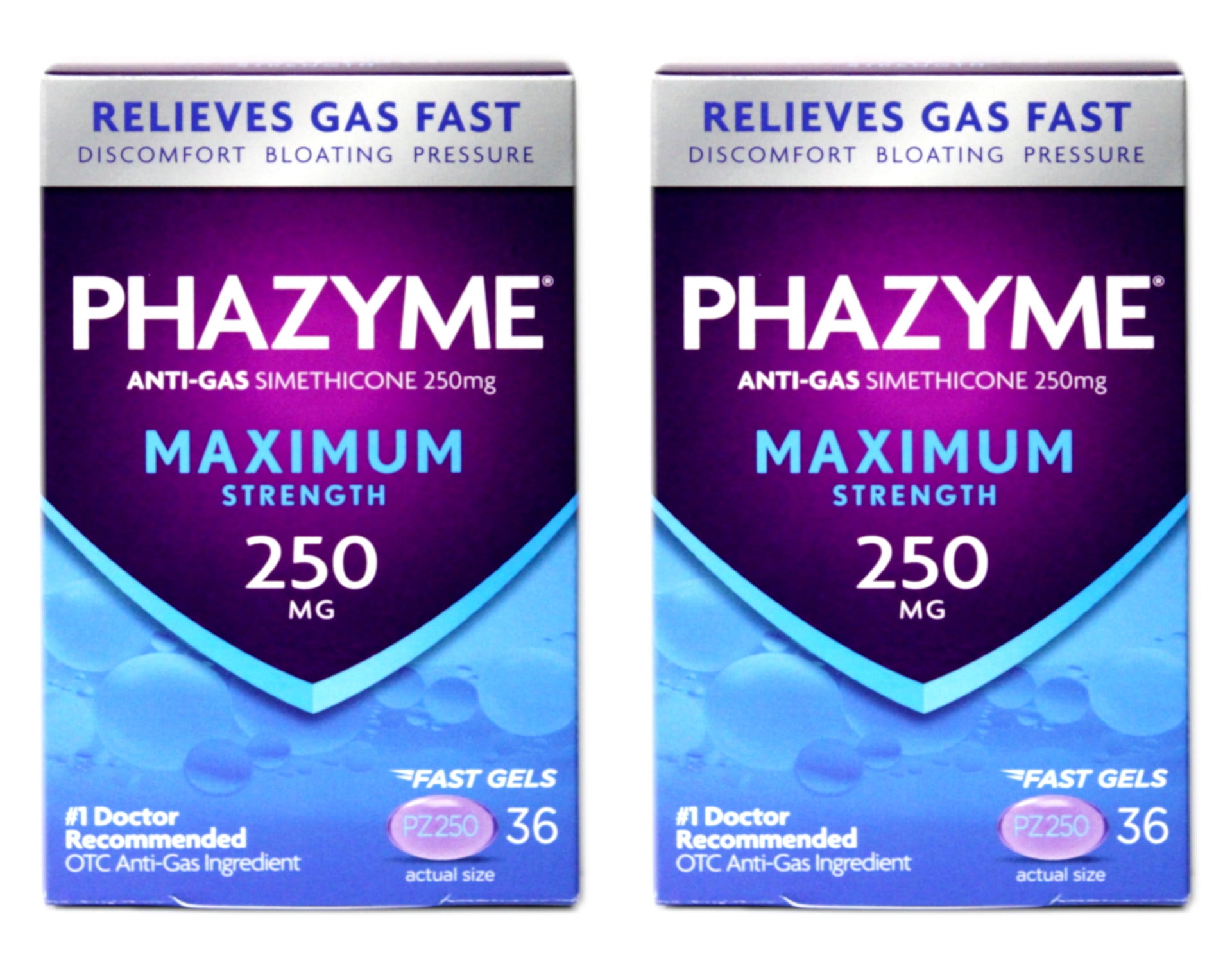 Phazyme Maximum Strength Fast Gas Relief Softgels with Simethicone, 36