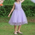 thumbnail image 1 of 4/July Dress up Dresses for Girls 4-6 Children Flower Girl Lace Wedding Party Formal Long Gown Dress, 1 of 3