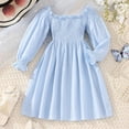 thumbnail image 1 of 4/July Girls' Dresses Size 6 Toddler Girls Long Sleeve Solid Princess Dress Dance Party Dresses Clothes, 1 of 8