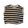 thumbnail image 1 of Phcqqok Fourth of July Shirt Girls Sleeveless Striped Tank Top Casual Summer Breathable Comfortable Toddler Tee for Ages 1-7 1-2 Years, 1 of 4