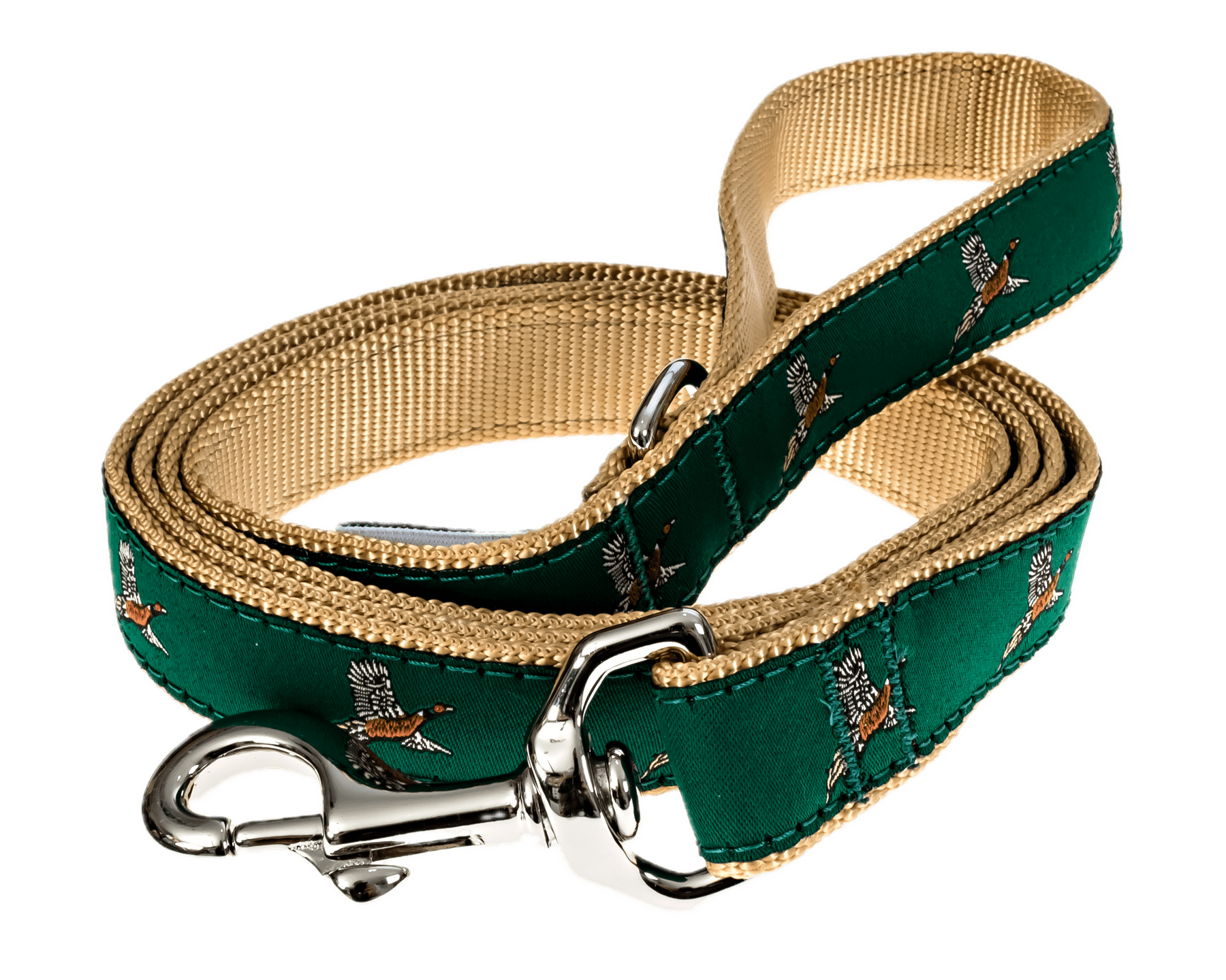 pheasant-6-foot-1-wide-nylon-webbing-dog-leash-lead-with-d-ring-and