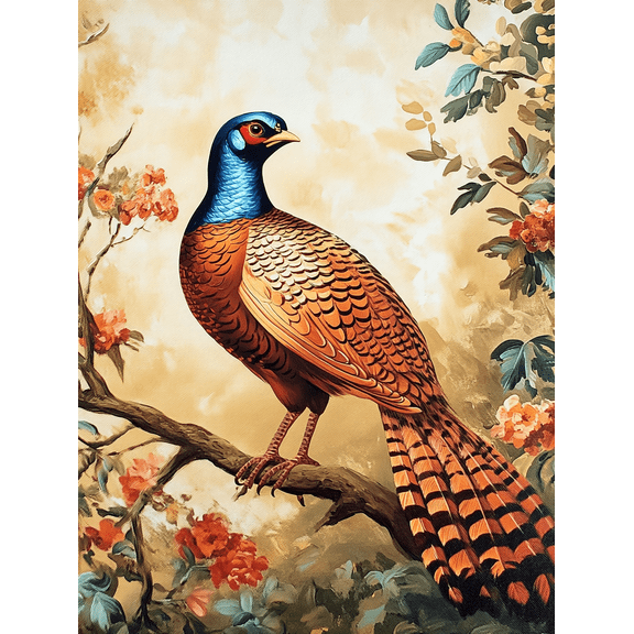 Pheasant Bird Decorative Painting/Canvas Art Suitable for Living Room Bedroom Dining Room Office Study Room Hotel Gallery Coffee Shop and Studio Decoration Home Decor 178