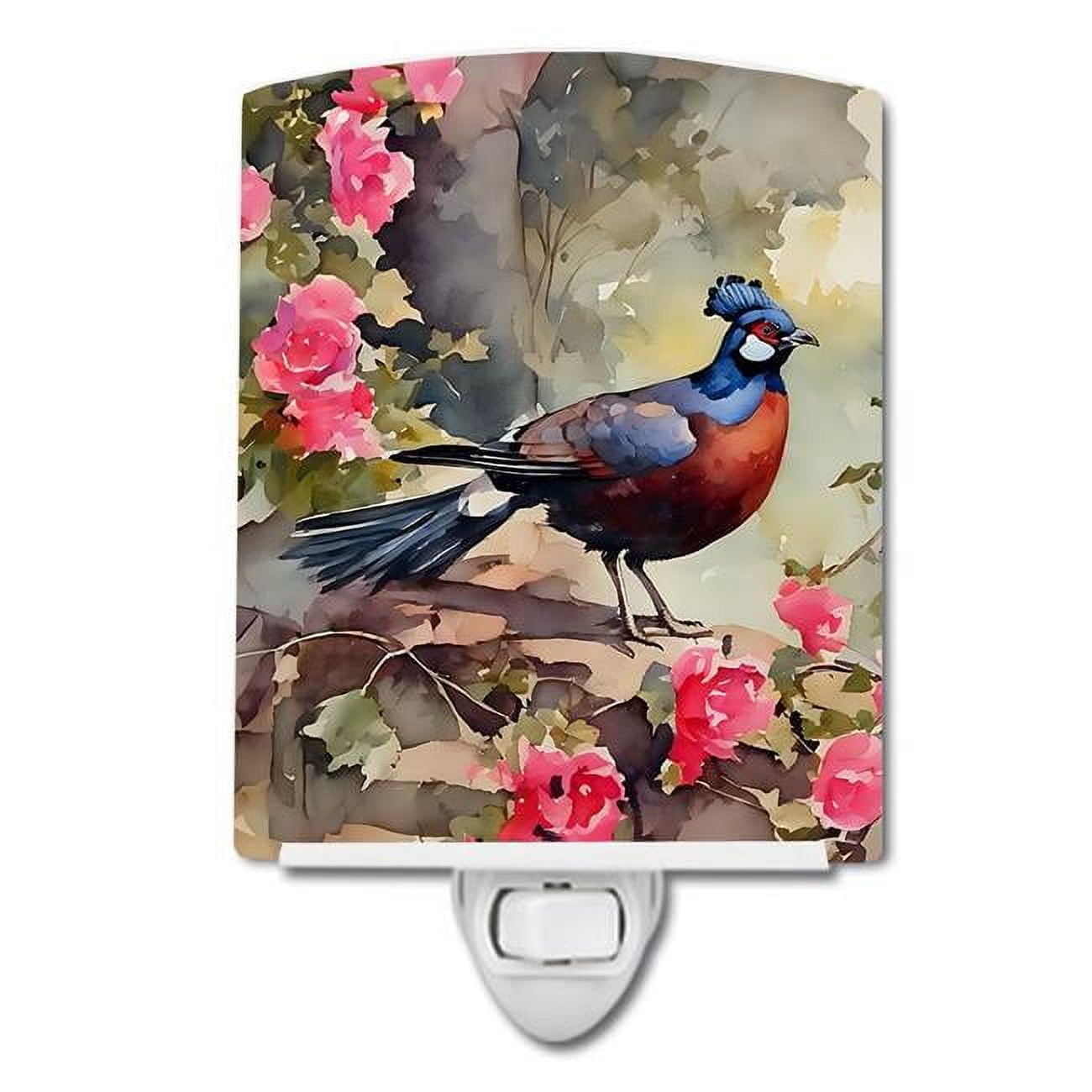 Pheasant Ceramic Night Light 4 in x 6 in