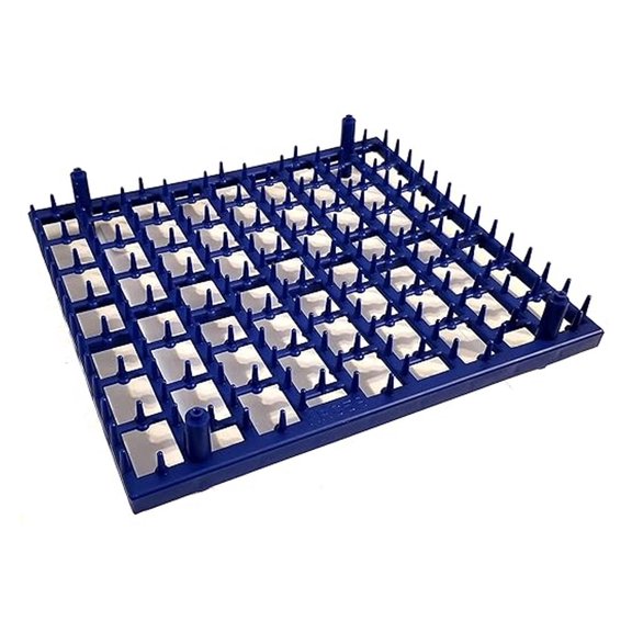 Pheasant Egg Trays - 6 Pack - Plastic Incubator Trays for Hatching, Storage & Turning - Fits No. 1500 & 1502 Incubators - Durable Egg Holder