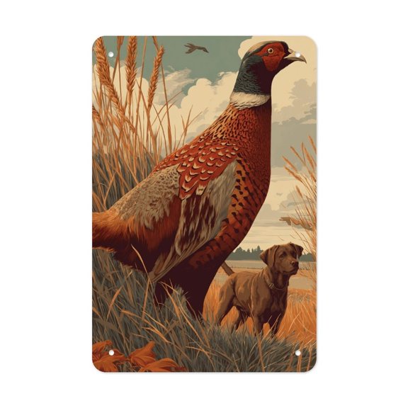 Pheasant_Flush Creative Gift Tin Art - Unique Design - Housewarming Gift