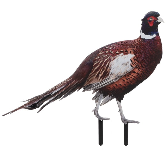 Pheasant Garden Stake Decoration Ground Insert Lifelike Pheasant Sculpture Acrylic Animal Stake