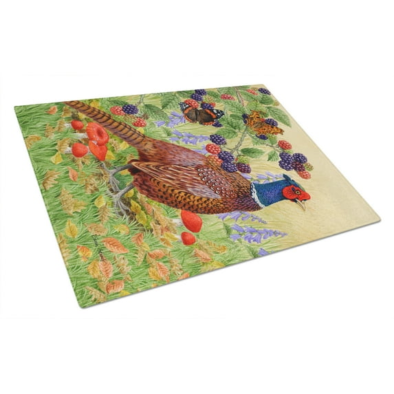 Pheasant Glass Cutting Board Large