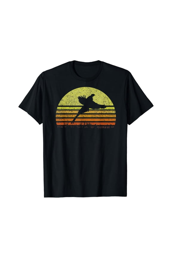Pheasant Hunting South Dakota Upland Bird Game Hunter Retro T-Shirt, Birthday Gift
