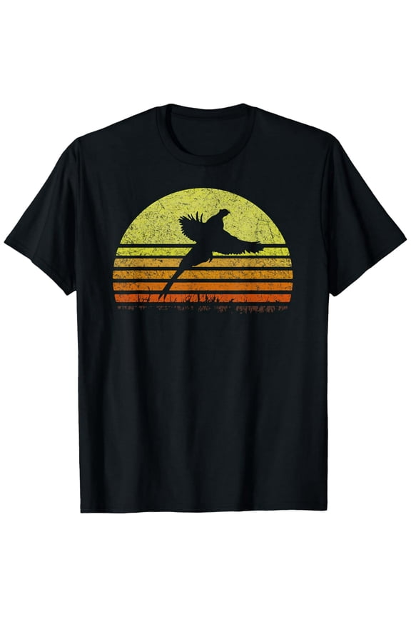 Pheasant Hunting South Dakota Upland Bird Game Hunter Retro T-Shirt