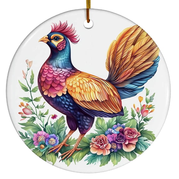 Pheasant Ornament, Bird Ornament with Pheasant Design, Ornament for Animal Lovers, Gift for Women, Men, Boys, Girls, Gift for Birthdays & Christmas, Christmas Ornament 2025