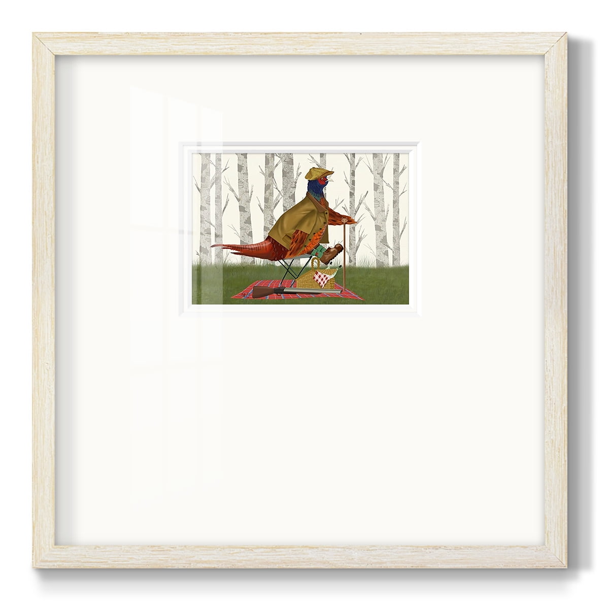 Pheasant Shooting Party 4Premium Framed Print