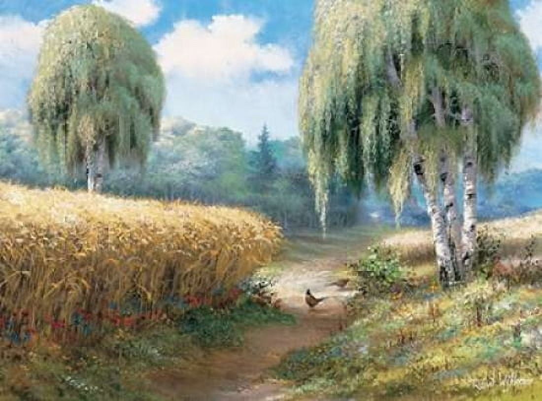 Pheasants Canvas Art - Reint Withaar (18 x 24)