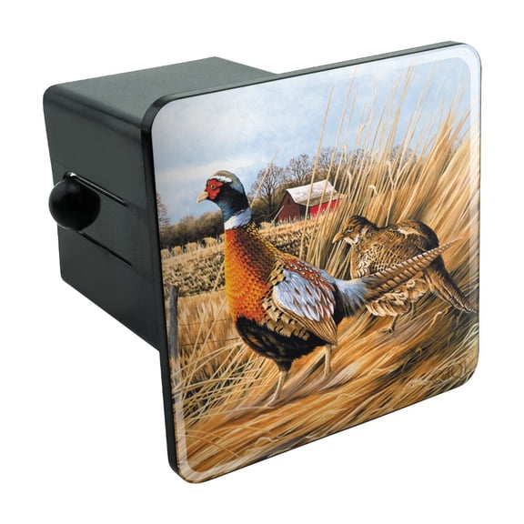Pheasants on the Farm Tow Trailer Hitch Cover Plug Insert