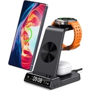 3-in-1 Wireless Charging Station for Samsung, Wireless Charger for Samsung Galaxy Watch, Galaxy Buds