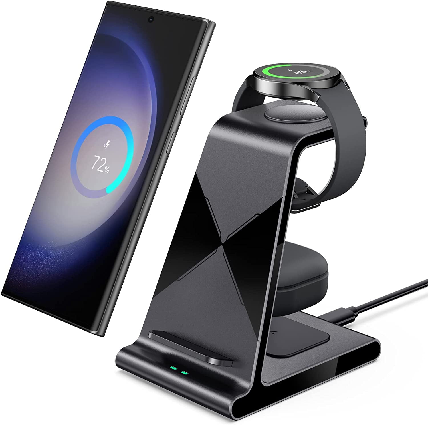 3 in 1 Wireless Charger for Samsung, Samsung S23 Ultra charger for S22  Ultra/S23/S23+/Z Fold 4/Flip4/Google pixel,Galaxy Watch6/6 classic/5Pro/4