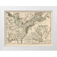 thumbnail image 1 of Phelippeaux 32x25 White Modern Wood Framed Museum Art Print Titled - US East of Mississippi River - Phelippeaux 1783, 1 of 4