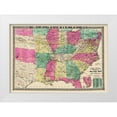 thumbnail image 1 of Phelps 14x11 White Modern Wood Framed Museum Art Print Titled - Military Border Southern States - Phelps 1863, 1 of 4