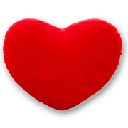 Phenas 19.6" Plush Red Heart Pillow Cushion Toy Throw Pillows Gift for Kids' Friends/Valentine's Day Fit for Living Room/Bed Room/Office and Sofa