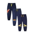 thumbnail image 1 of Phenas 3 Pack Toddler Boys Sweatpants Cotton Joggers Pants with Pocket and Drawstring, 1 of 7