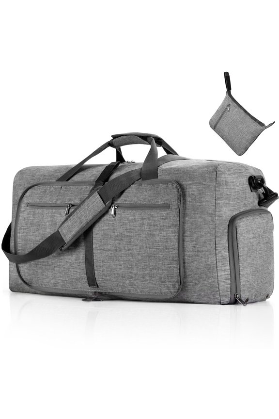 115L/85L/65L Large Duffle Bag, Foldable Travel Gym Bag with Shoe Compartment, Lightweight Water Repellent Tear Resistant for Camping, Weekender, Overnight Travel