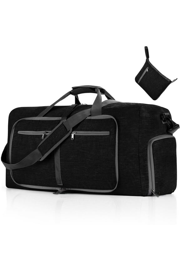 115L/85L/65L Large Duffle Bag, Foldable Travel Gym Bag with Shoe Compartment, Lightweight Water Repellent Tear Resistant for Camping, Weekender, Overnight Travel