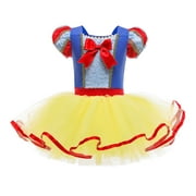 Phenas Ballet Leotards Frozen Tutu Dress for Toddler Girls Ballerina Outfits Dance Costume Dancewear with Tulle Skirt
