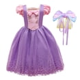 thumbnail image 1 of CHOYURME CHONYURM Girls Purple Princess Costume Birthday Party Dress with Accessories, 1 of 7