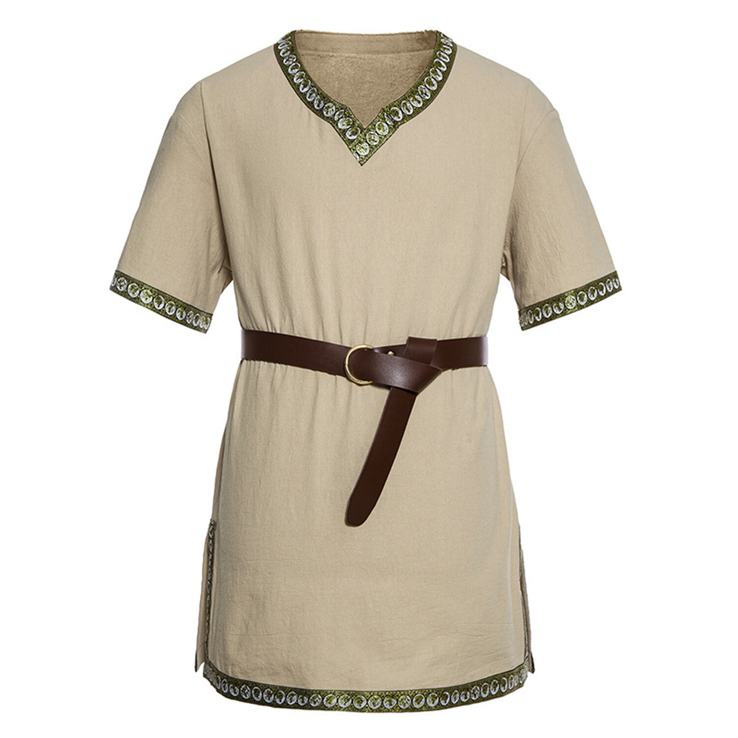 Phenas Mens Halloween Medieval Costume Renaissance Tunic Viking Knight ...