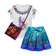 Phenas Girls Mirabel Costume Princess Dress T-Shirt And Skirt Set