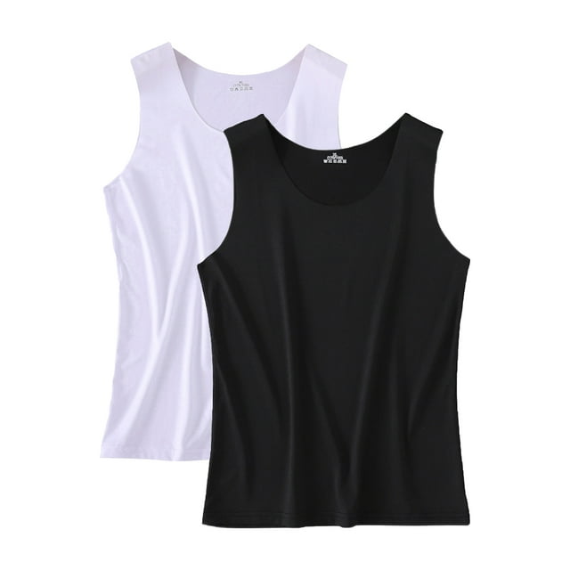 Phenas Women's Slim-Fit Tank Tops Supersoft Camisole Seamless Undershirt Pack of 2 - Walmart.com