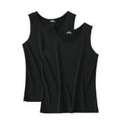 Phenas Women's Slim-Fit Tank Tops Supersoft Camisole Seamless Undershirt Pack of 2