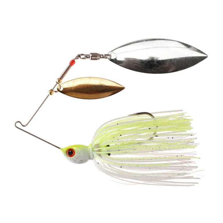 Phenix Pro-Series Spinnerbait - Chartreuse Flash with Willow Gold and  Willow Nickel Blades