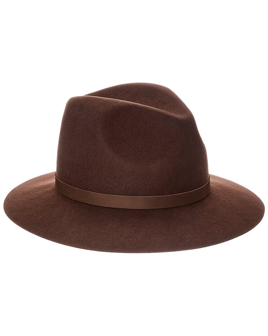 Phenix Short Brim Wool Fedora, Brown - Walmart.com display picture 2