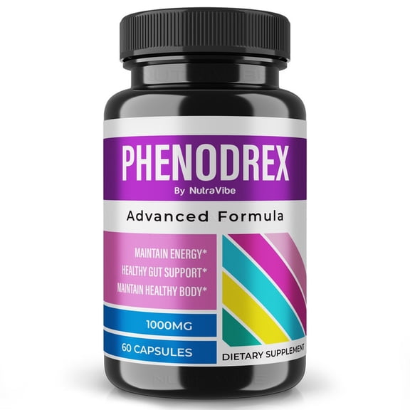 Phenodrex Natural Daily Pill Formula Designed to align with Fitness Goals, Support active Lifestyle & Body Balance | Just 2 Easy-to-Swallow Pills Daily (60 Capsules)