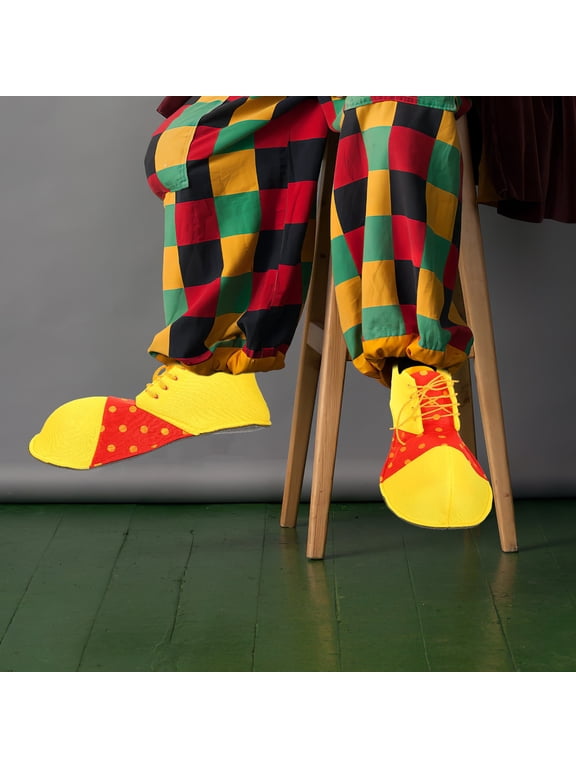 Eva Sole Clown Shoes Assorted Color Realistic Cosplay Props for Decoration 1Pair