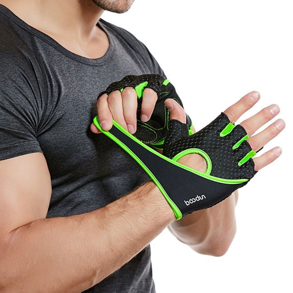 Phenofice 1 Pair Yoga Gloves Non-slip Breathable for Workout Sports Black L