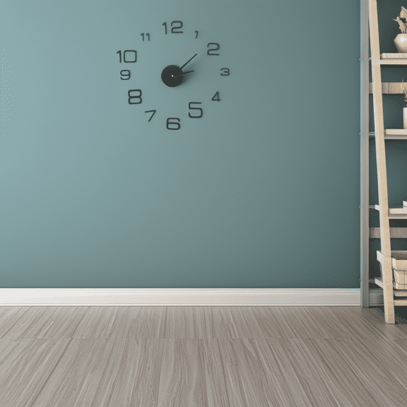 Phenofice Silent Black Acrylic Wall Clock - Accurate and Minimalist Design for Bedrooms