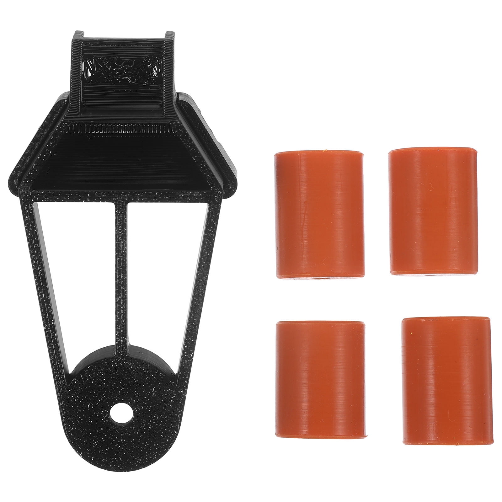 Phenofice 1 Set Furniture Levelers Heavy Duty Black Silicone Metal Bed ...