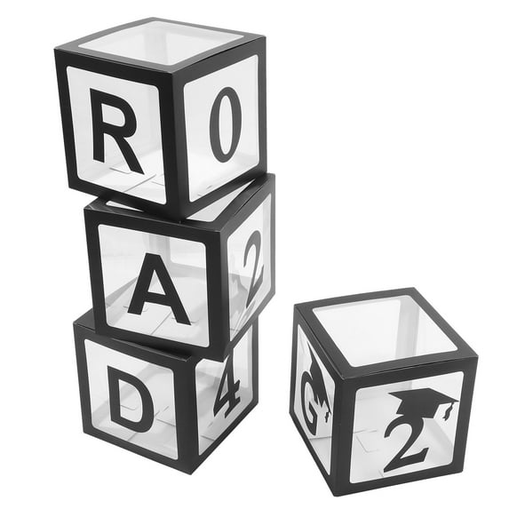 Phenofice Graduation Balloon Boxes Graduation Party Balloon Case Black ...