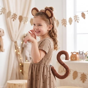 Phenofice 1 Set Monkey Tail For Costume Cosplay Design For Party Brown Fabric