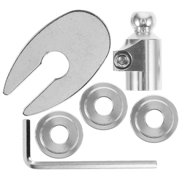 Phenofice 1 Set Silver Gear Shift Knob Boot Retainer for Automotive Maintenance 3.50X2.20X2.00CM