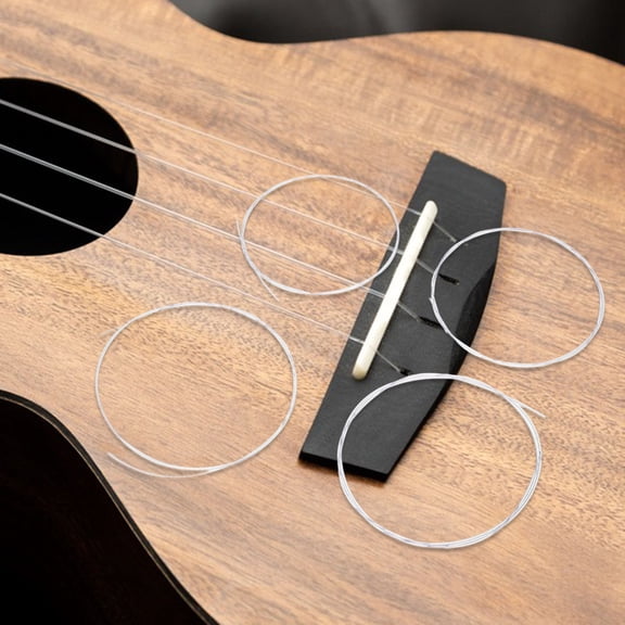 Phenofice 1 Set White Nylon Ukulele Strings For Classical Guitar With Comfortable Playing And Sound Clarity