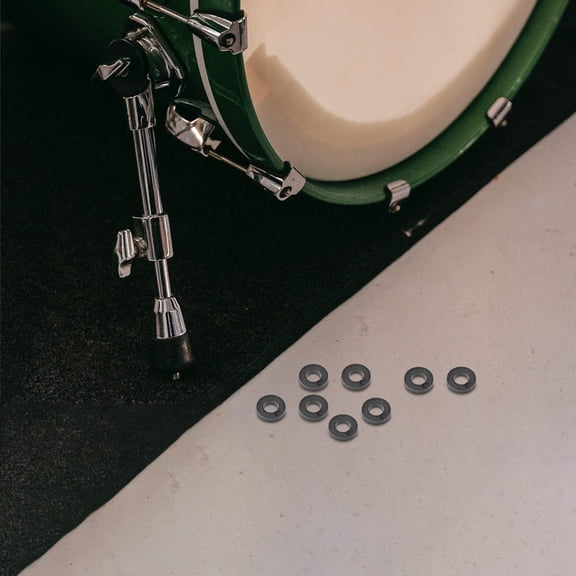 Phenofice 100Pcs Vibration Reduction Black Plastic Drum Lugs for Practice Sessions Drum Surface Protection