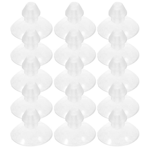 Phenofice 100Pcs Transparent Suction Cups for Glass Table Tops PVC Antislip Accessories