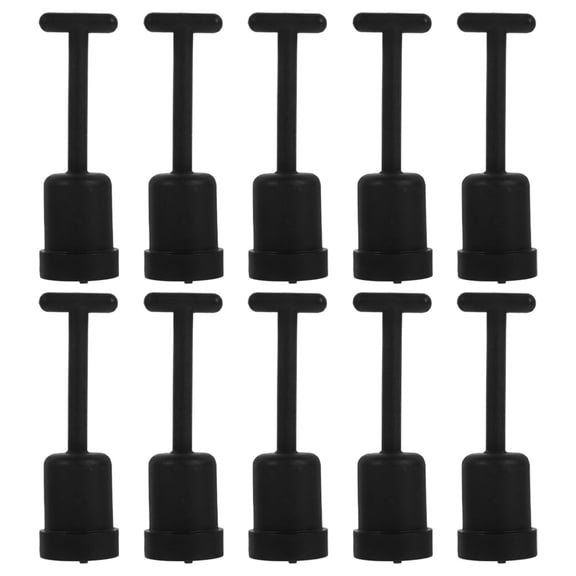 Phenofice 10Pcs Black Plastic Wrench Set for Light Socket Shade Ring Removal and Lamp Parts Repair
